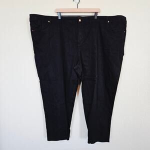Universal Standard Seine Mid Rise Skinny Jeans Black Women's Size‎ 36 Casual